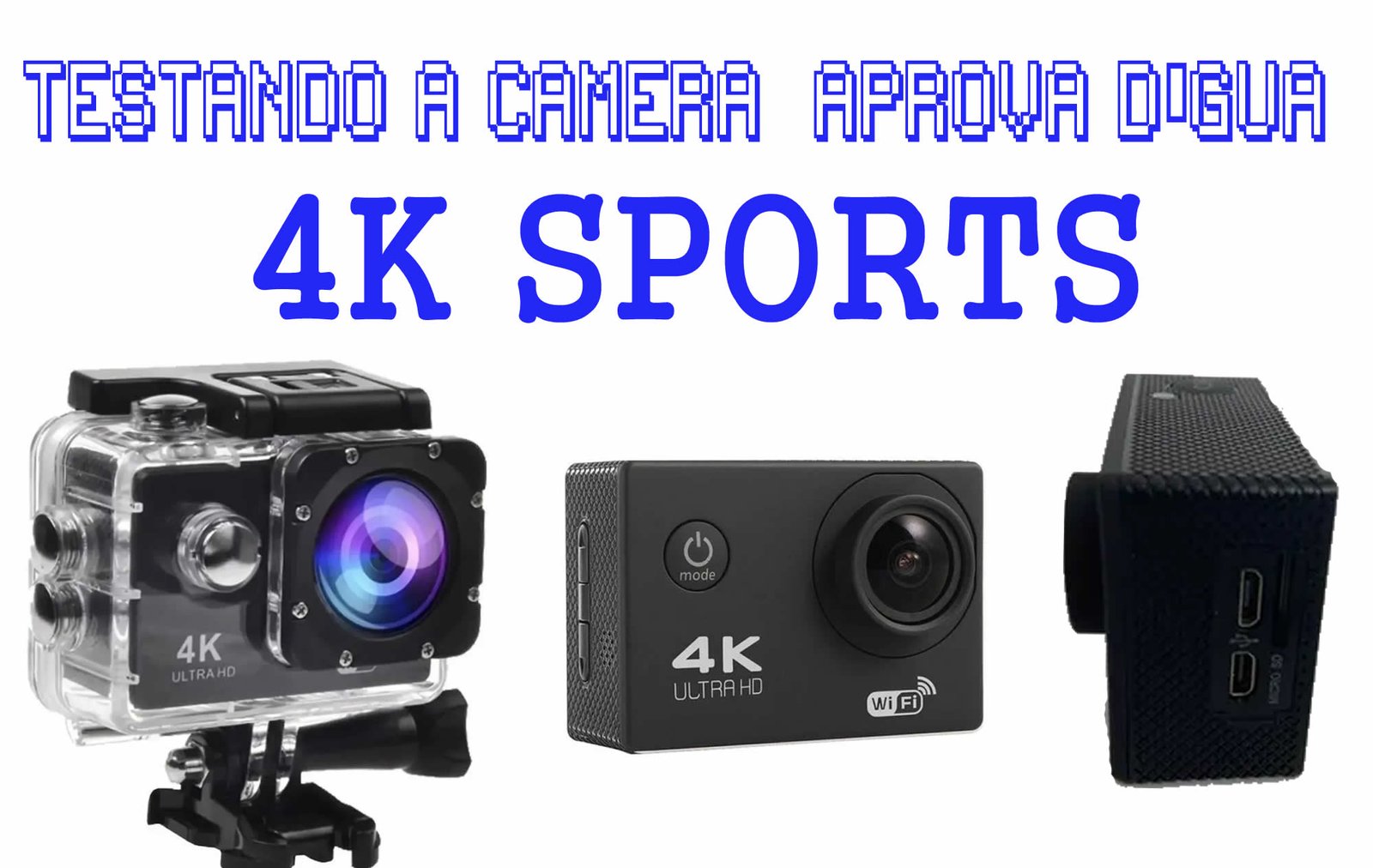 Testando CÂMERA ULTRA HD 4K SPORTS A PROVA DÁGUA - A mais barata do mercado livre -  VE Software 